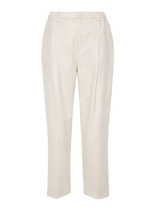 Brunello Cucinelli Pantalons Décontractés - Beige