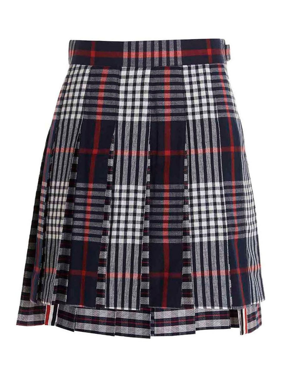 Thom Browne Mini Jupe - Bleu