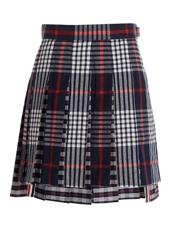 Thom Browne Mini Jupe - Bleu