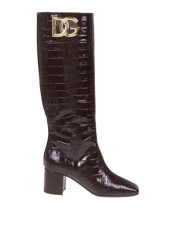 Dolce & Gabbana Bottes - Marron Foncé