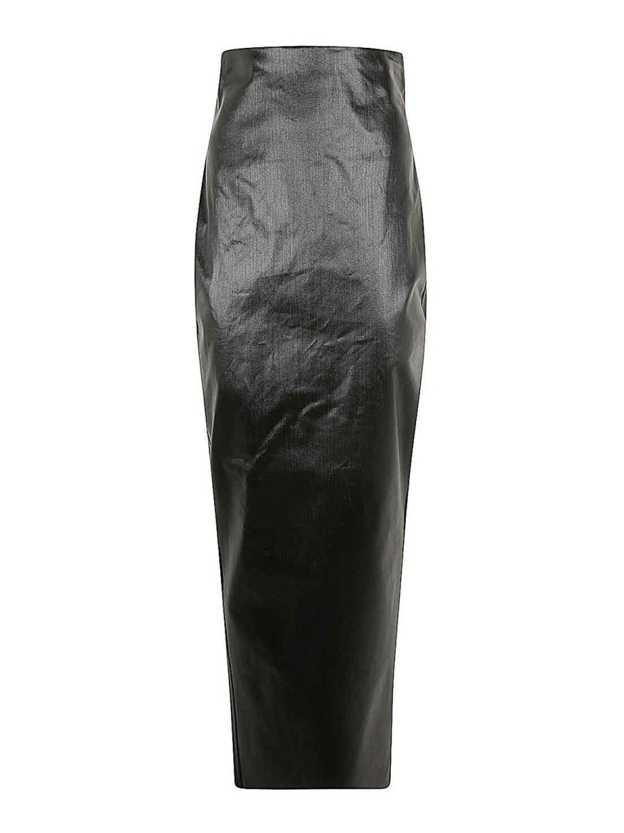 Rick Owens Jupe Midi - Noir