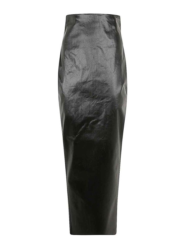 Rick Owens Jupe Midi - Noir