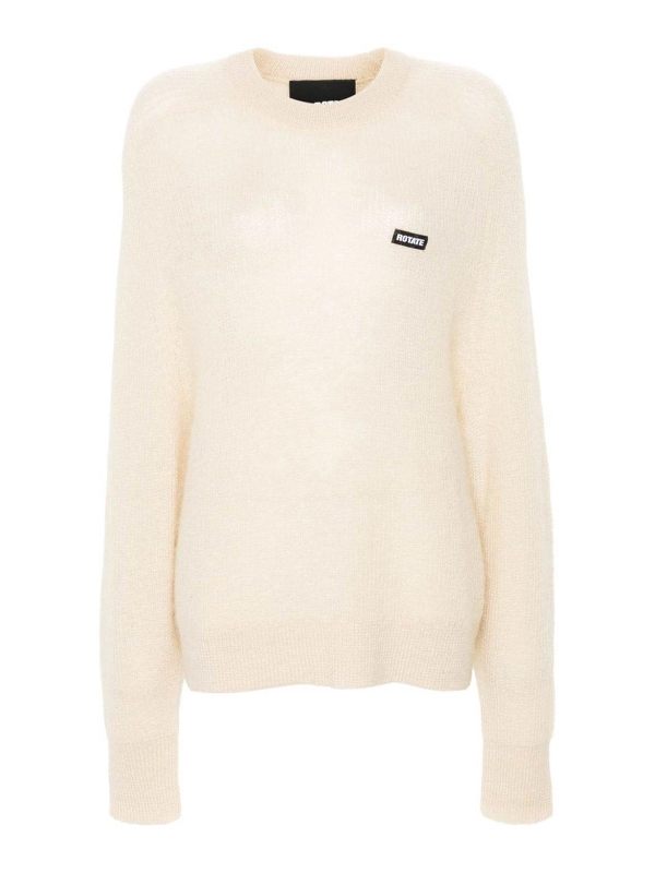 Rotate Birger Christensen Pull Col Rond - Beige