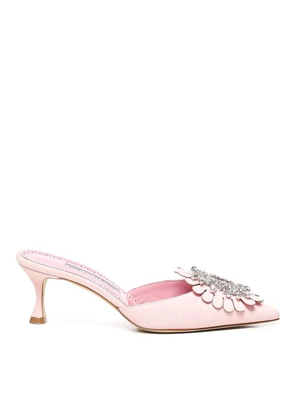 Manolo Blahnik Mules - Couleur Chair