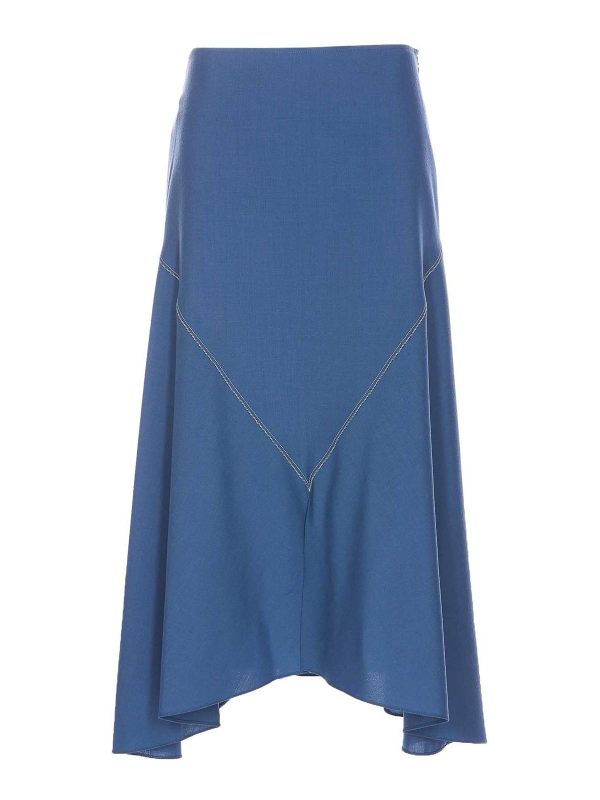 Marni Jupe Midi - Bleu