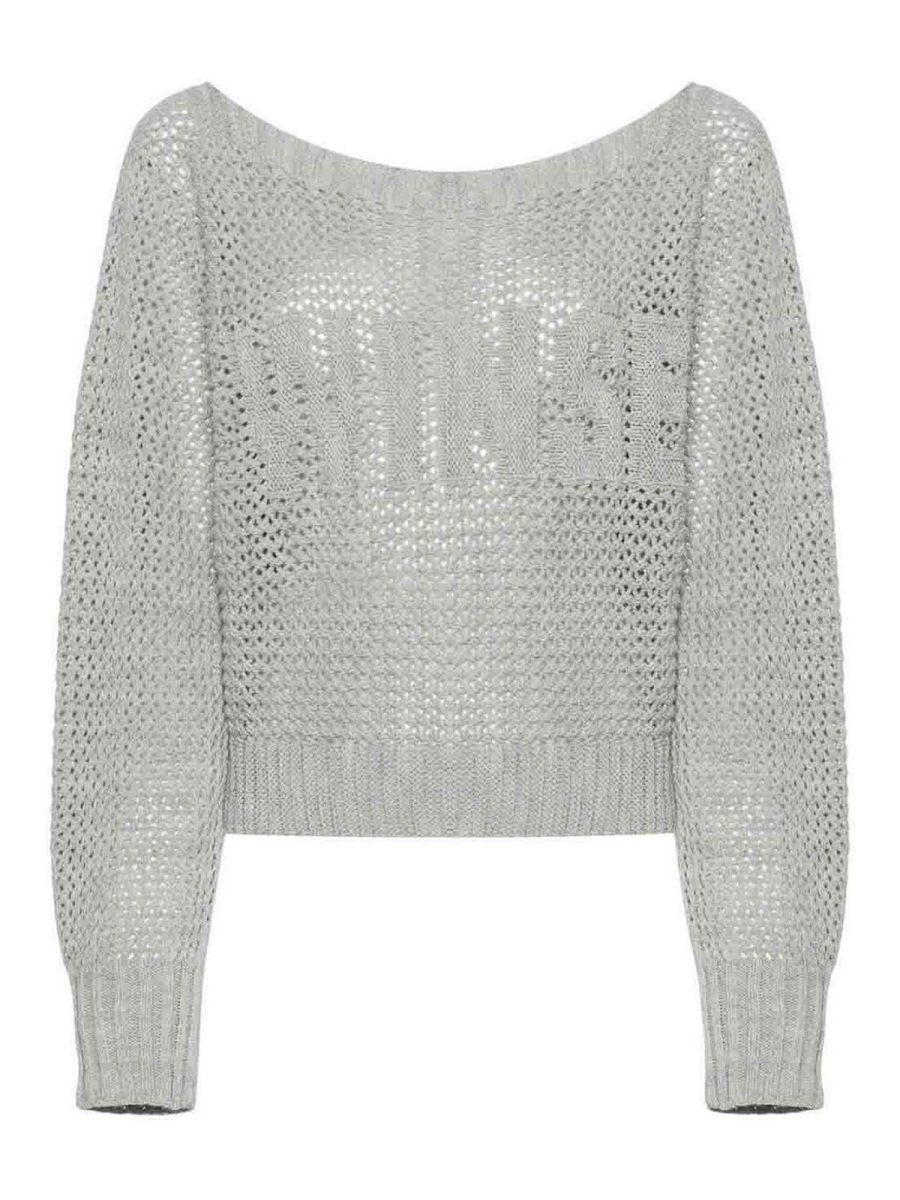Twinset Pull Col Rond - Gris