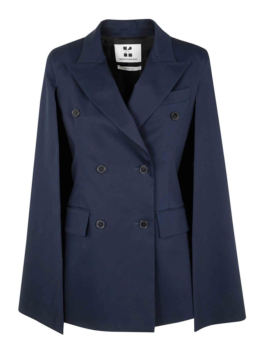 Federica Bonifaci Veste Casual - Bleu