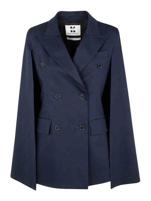 Federica Bonifaci Veste Casual - Bleu
