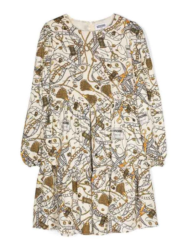 Moschino Kids Robe Courte - Couleur Chair