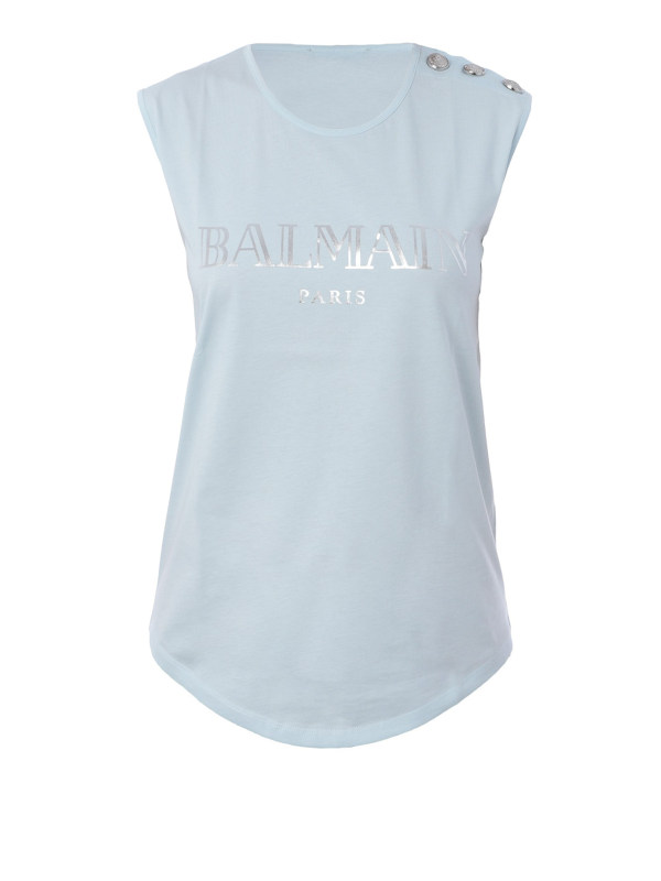 Balmain Top - Bleu Clair