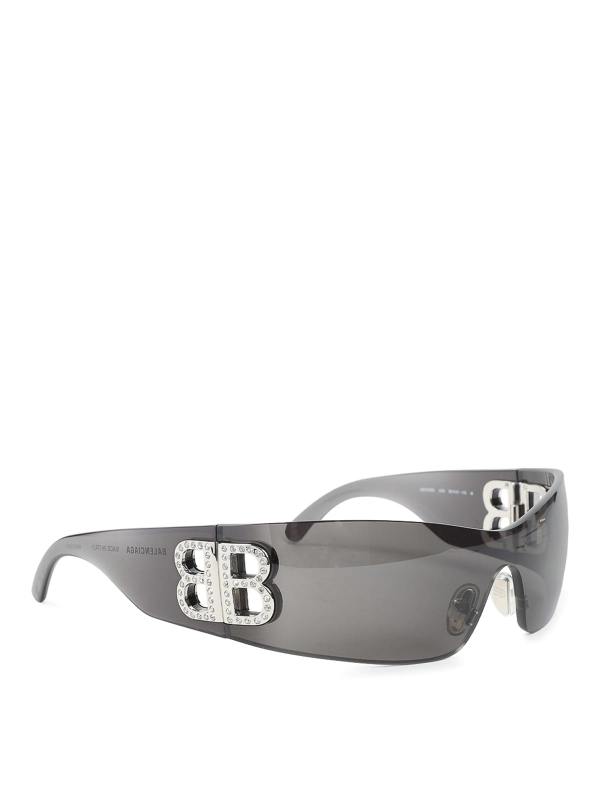 Balenciaga Lunettes De Soleil - Noir