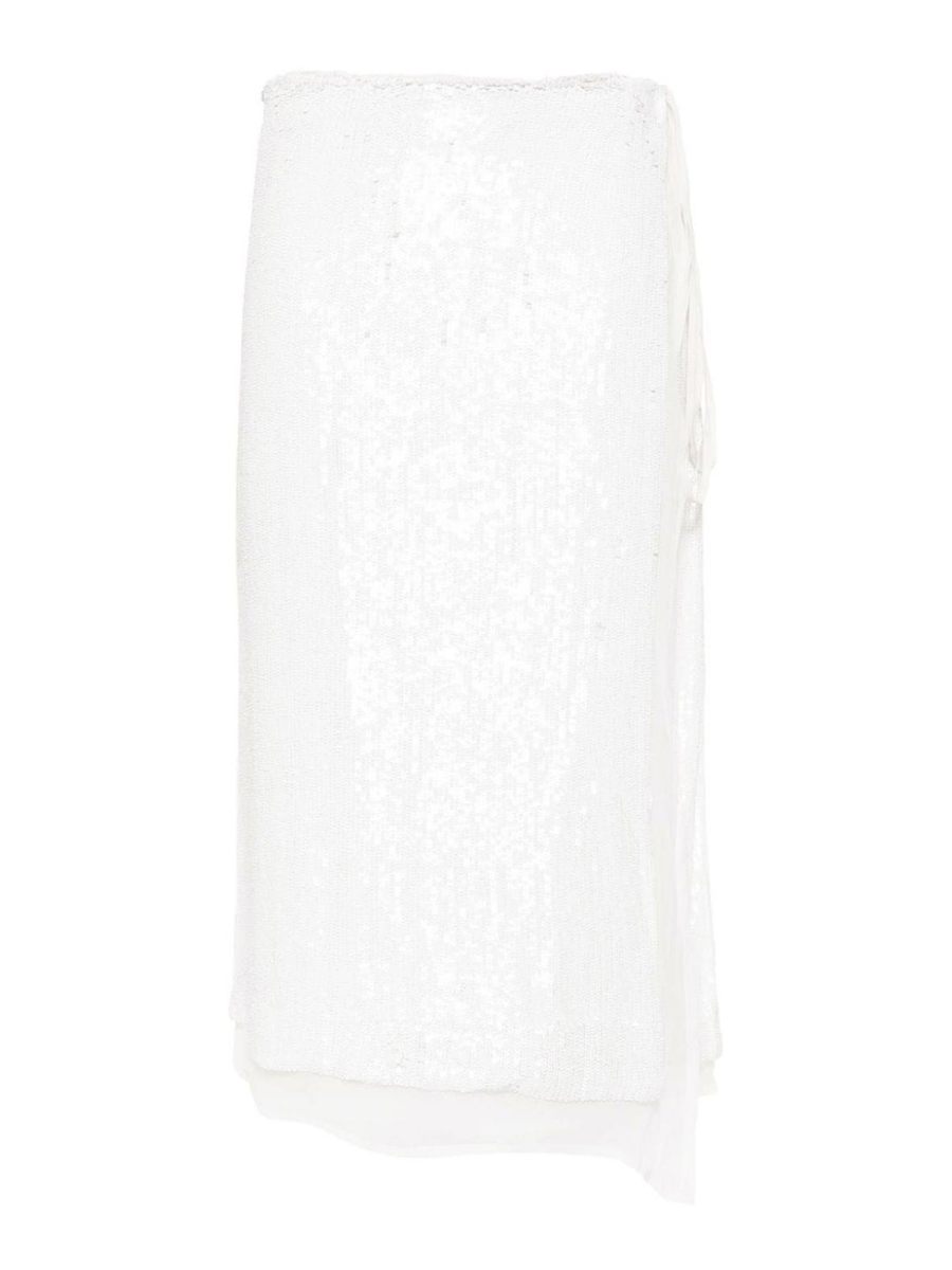 P. A.R. O.S. H. Jupe Midi - Blanc