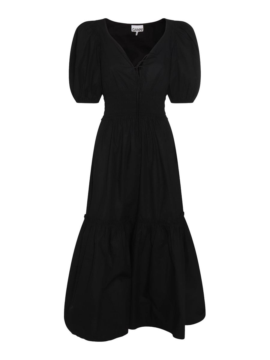 Ganni Maxi Robe - Noir