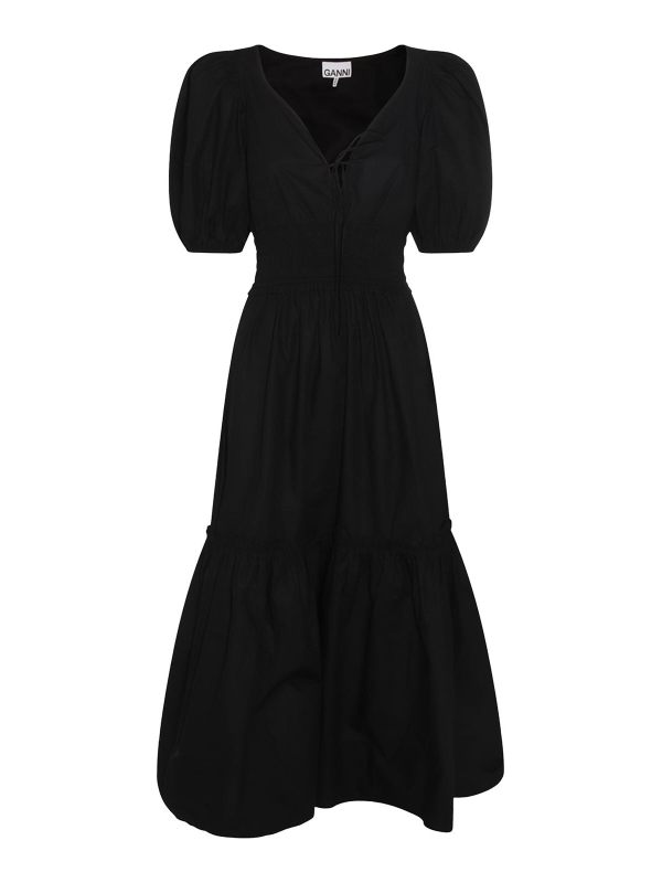 Ganni Maxi Robe - Noir