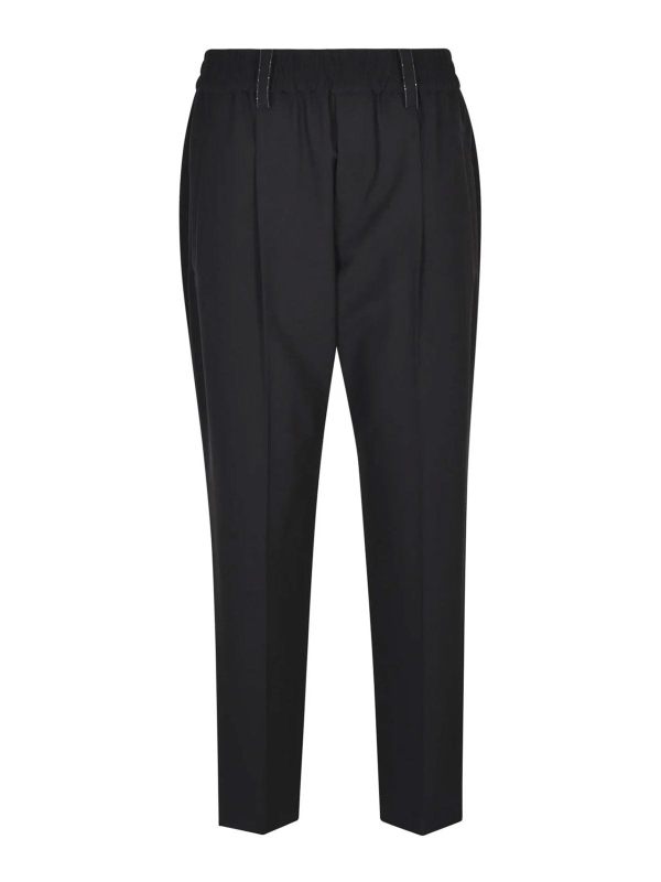 Brunello Cucinelli Pantalons Décontractés - Noir
