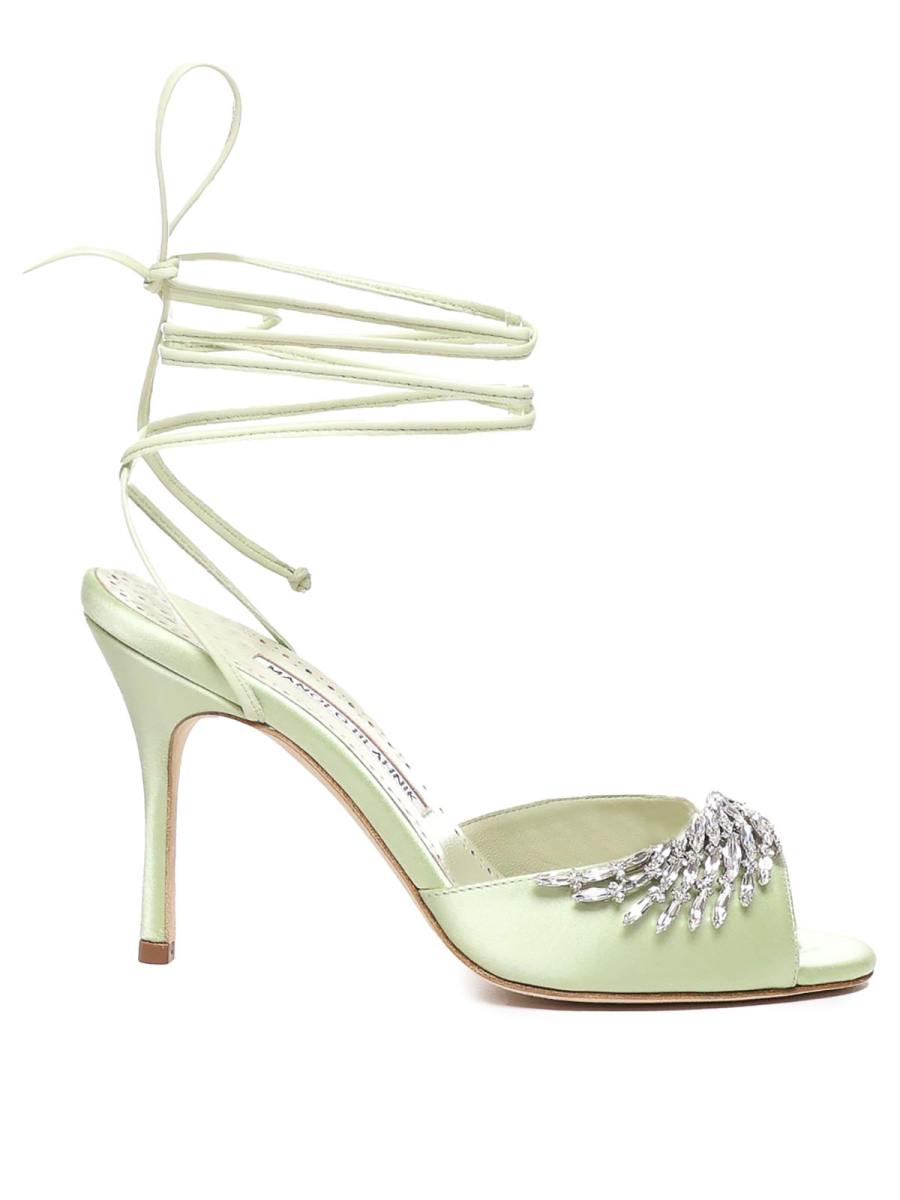 Manolo Blahnik Sandales - Vert