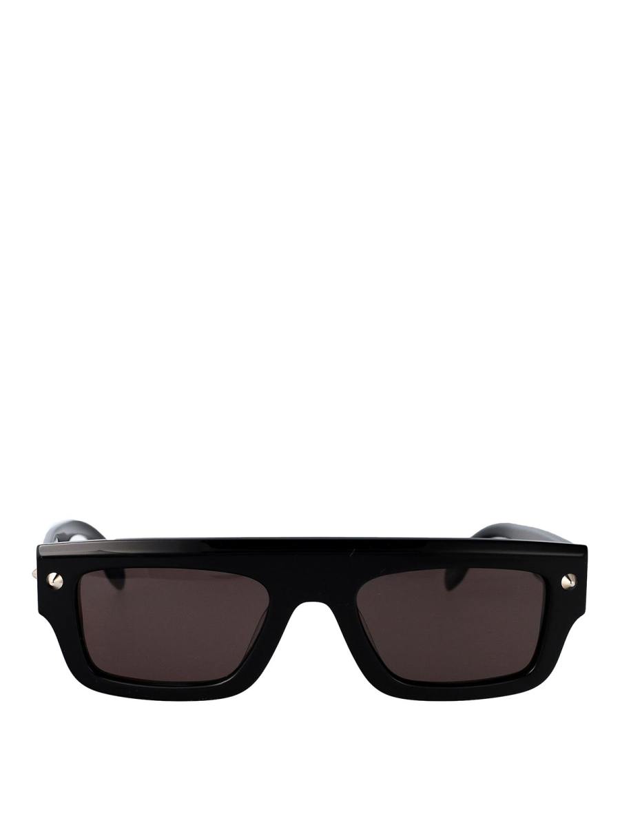 Alexander Mcqueen Lunettes De Soleil - Noir