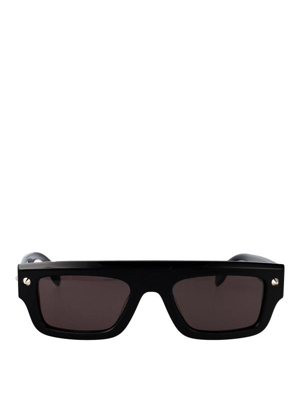 Alexander Mcqueen Lunettes De Soleil - Noir