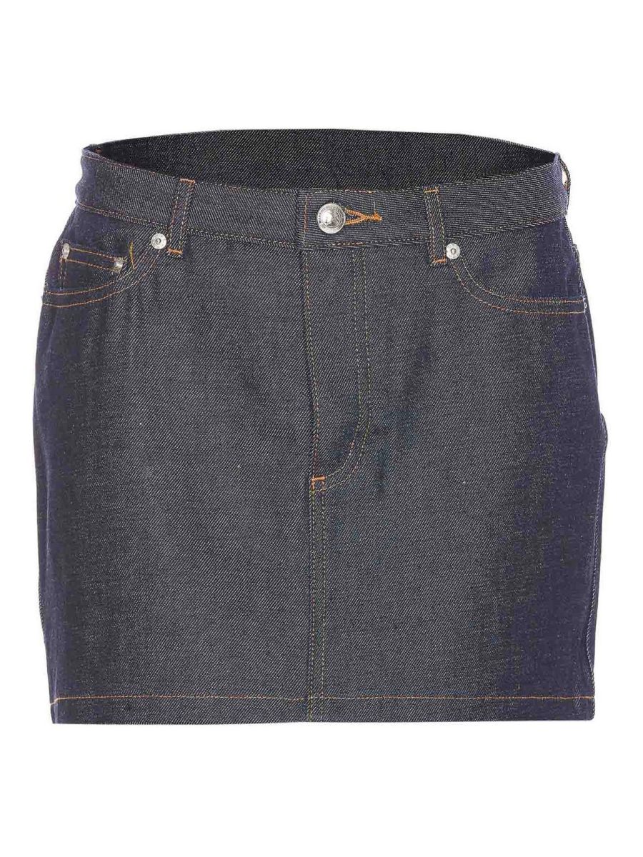 A. P.C. Jupe Midi - Bleu