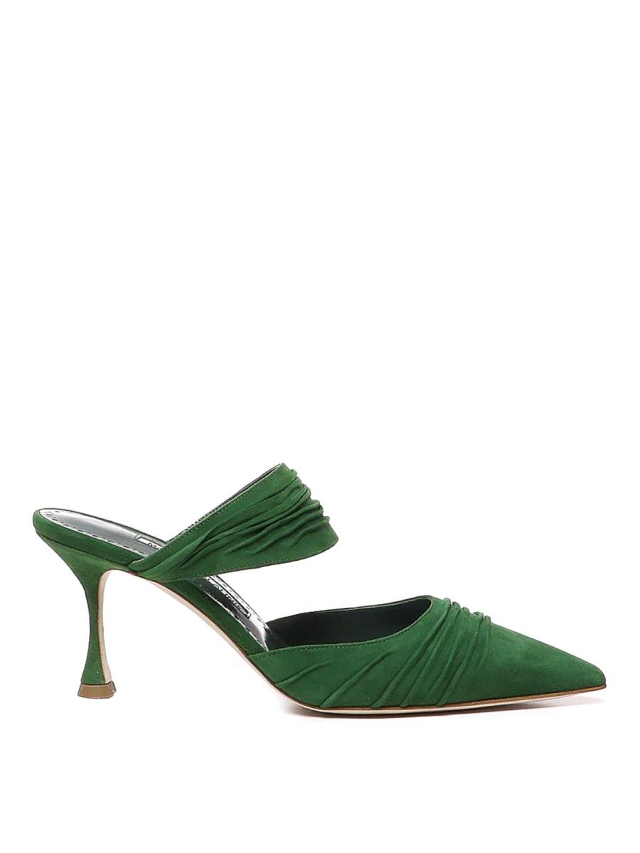 Manolo Blahnik Mules - Vert