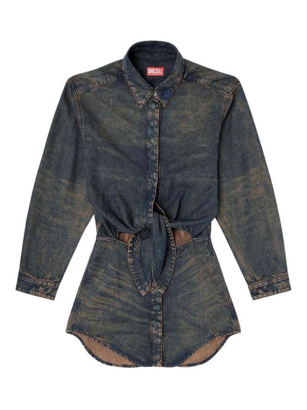 Diesel Robe Courte - Bleu