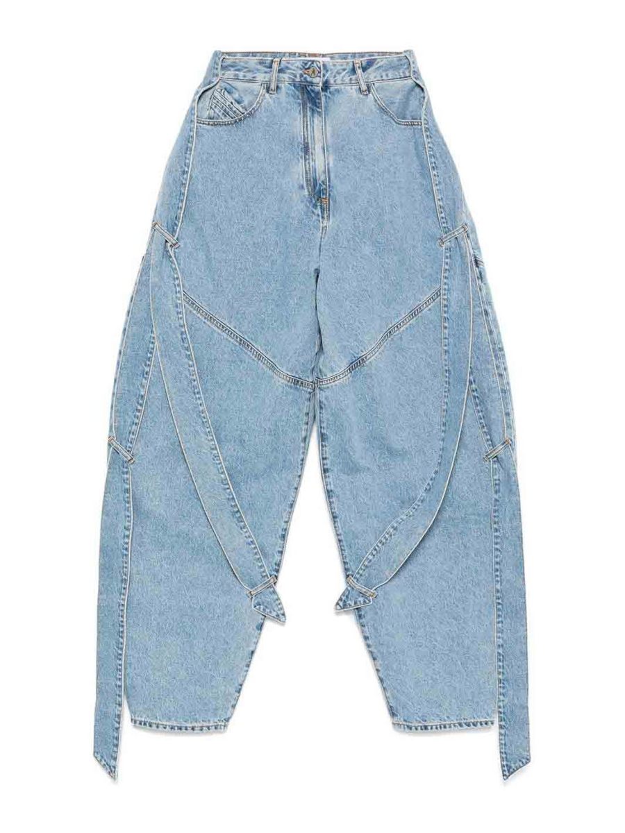 The Attico Jean Bootcut - Bleu