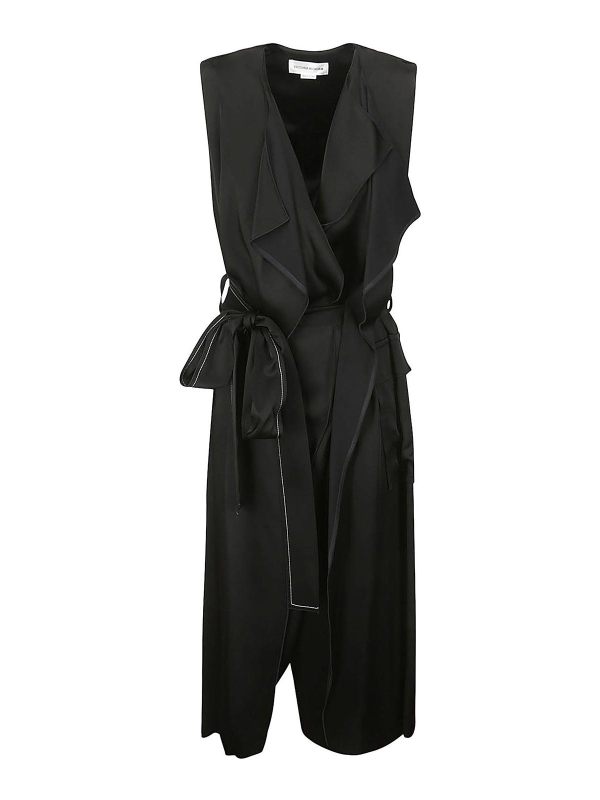 Victoria Beckham Robe Au Genou - Noir