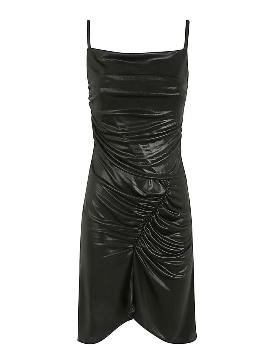 Marine Serre Robe Au Genou - Noir