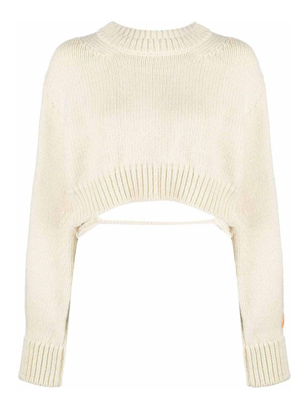 Heron Preston Pull Col Rond - Blanc