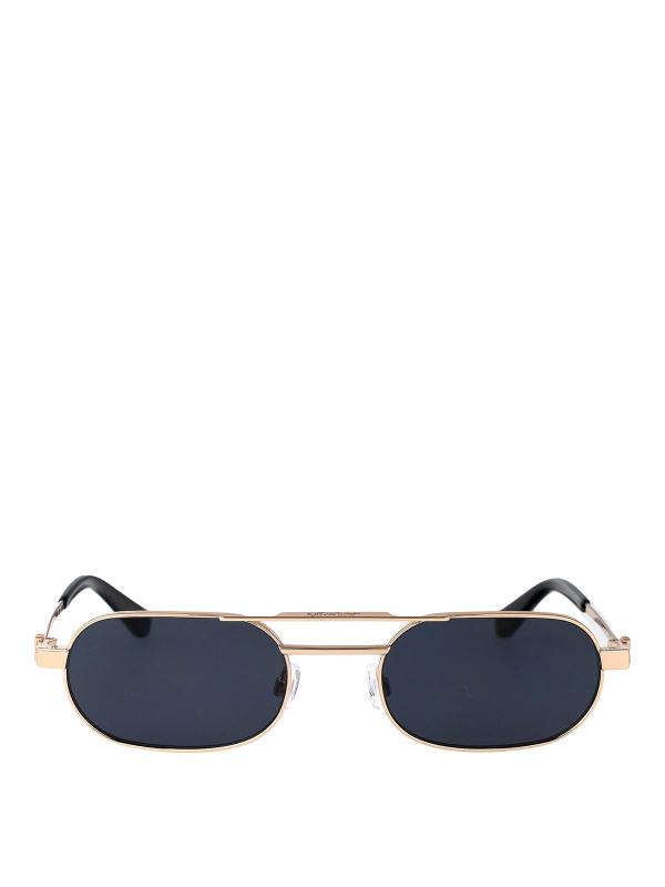 Off-White Lunettes De Soleil - Or