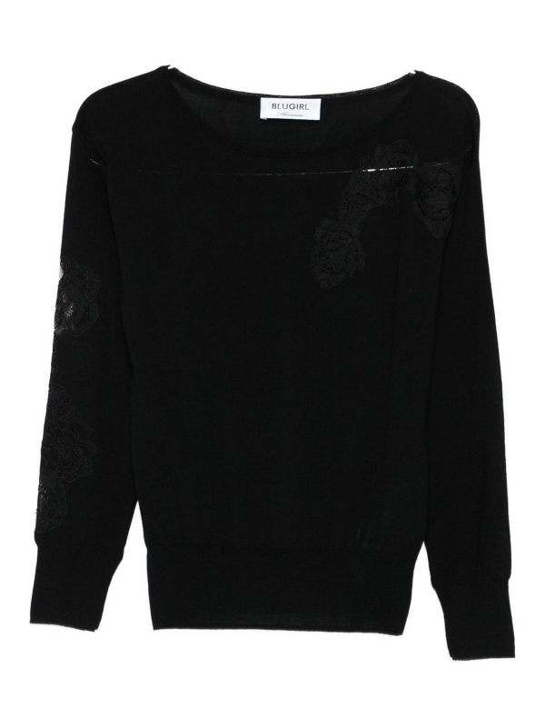 Blugirl Pull Col Rond - Noir