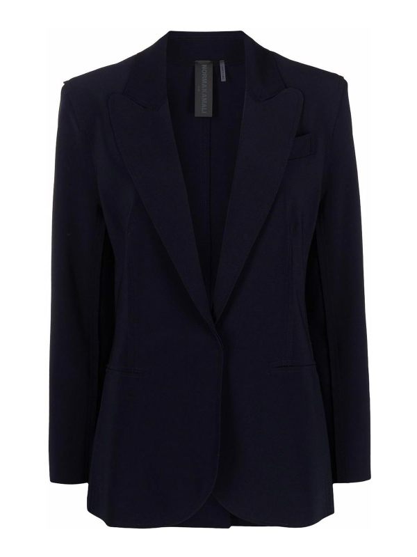 Norma Kamali Veste Casual - Bleu