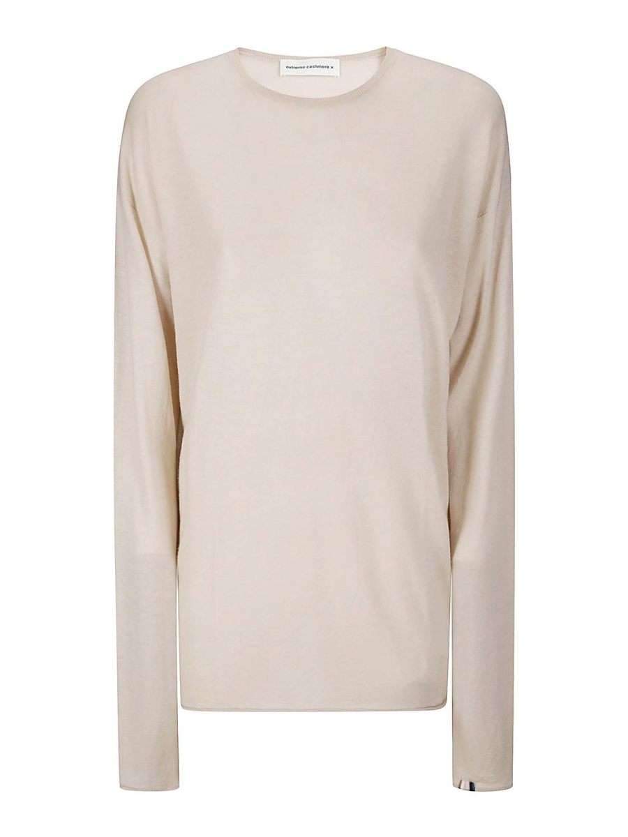 Extreme Cashmere Pull Col Rond - Beig