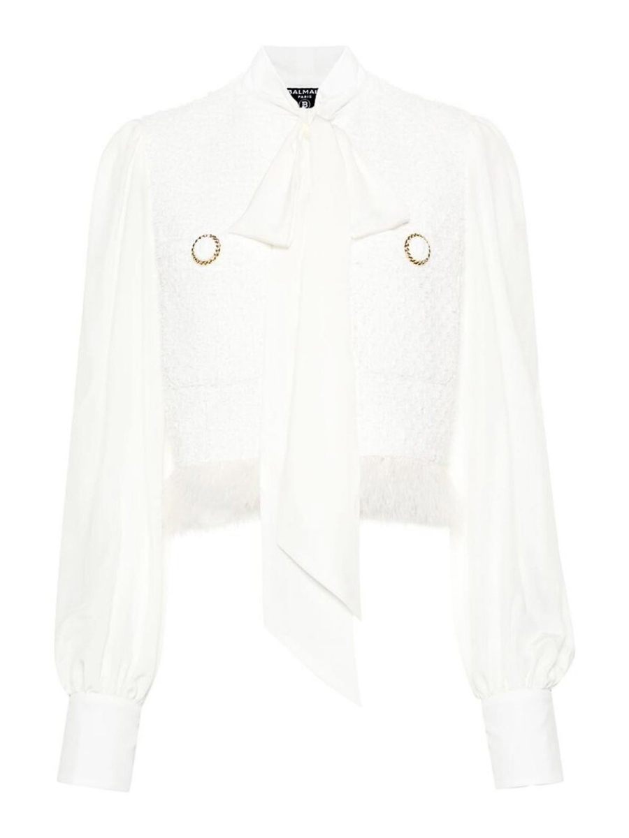 Balmain Veste Casual - Blanc