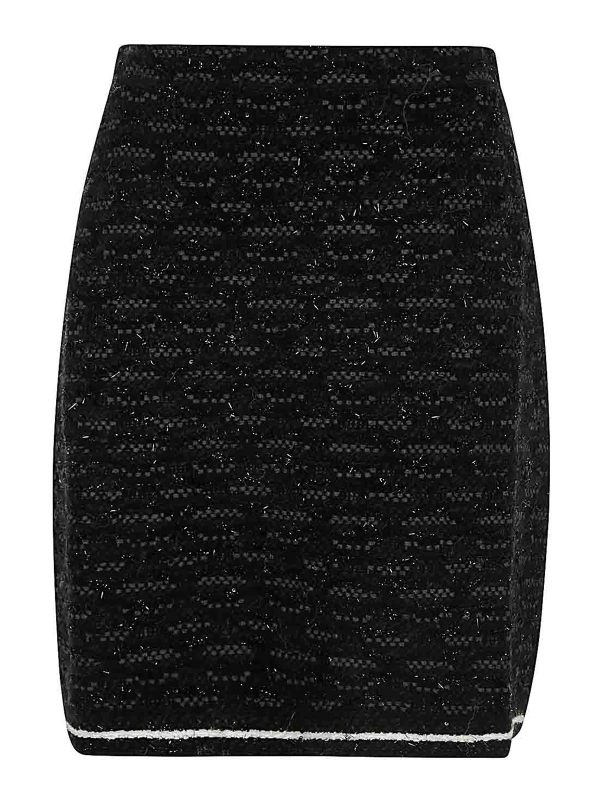 D. Exterior Jupe Midi - Noir