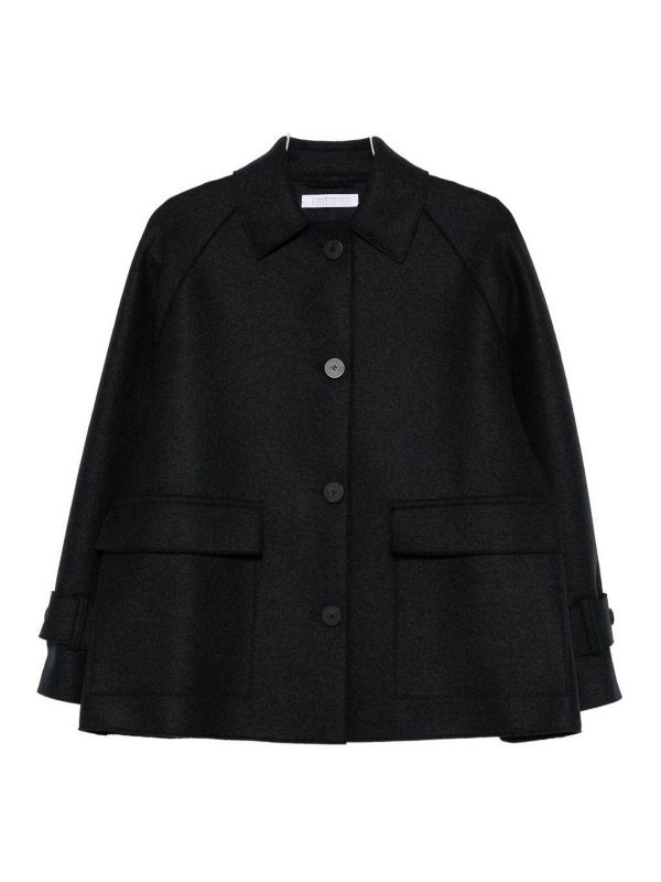Harris Wharf London Manteau Court - Bleu