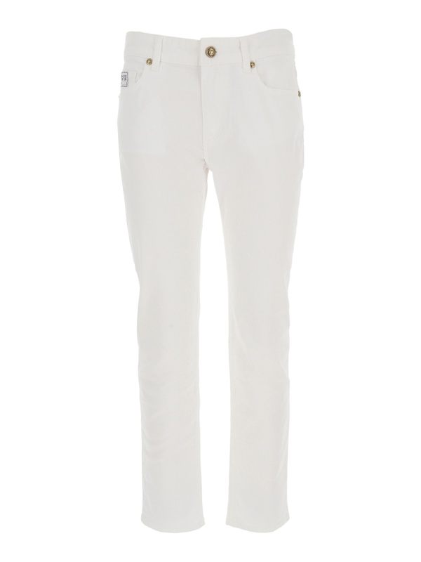 Versace Jeans Couture Jean Droit - Blanc