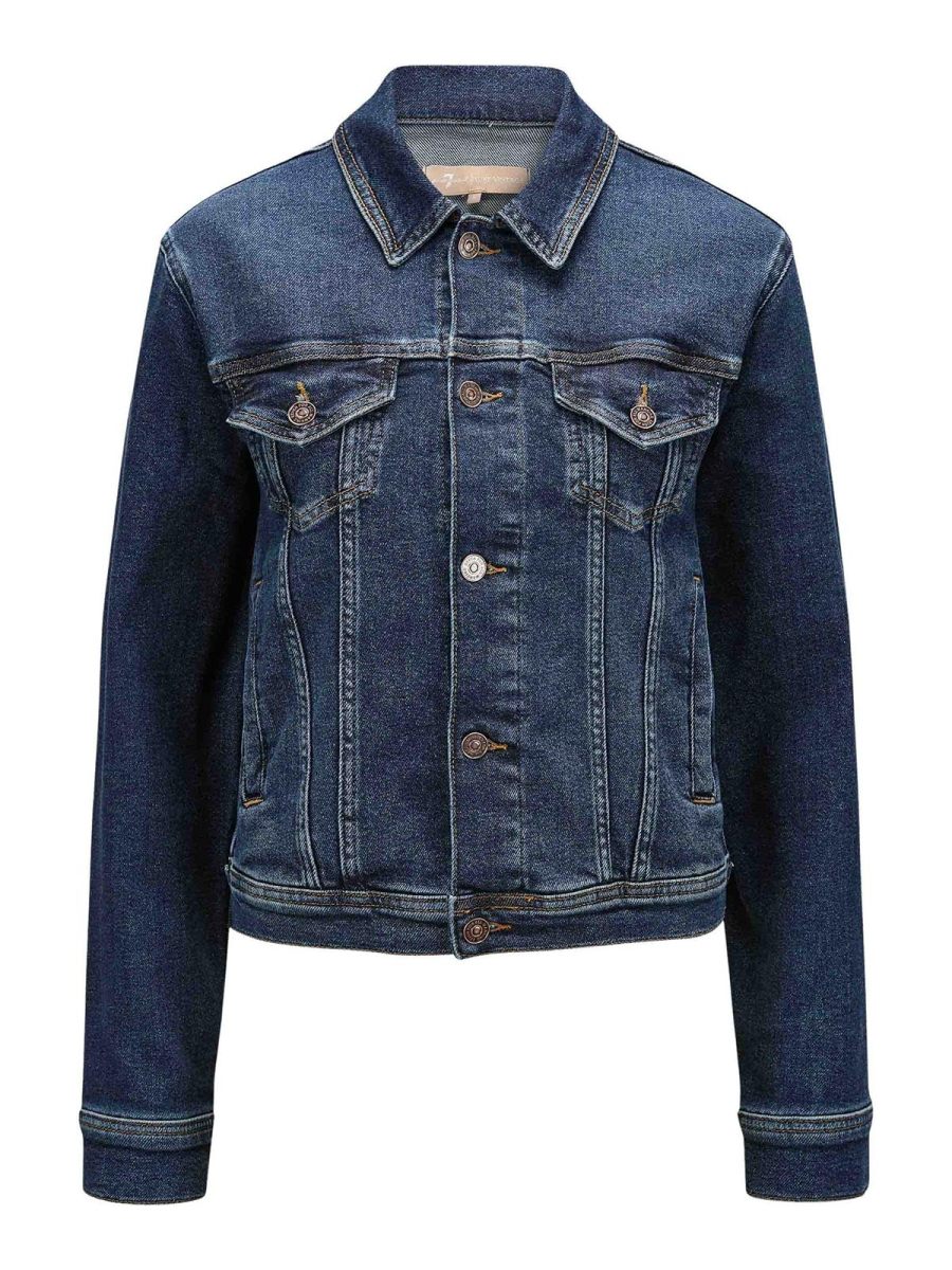 7 For All Mankind Veste En Jean - Bleu