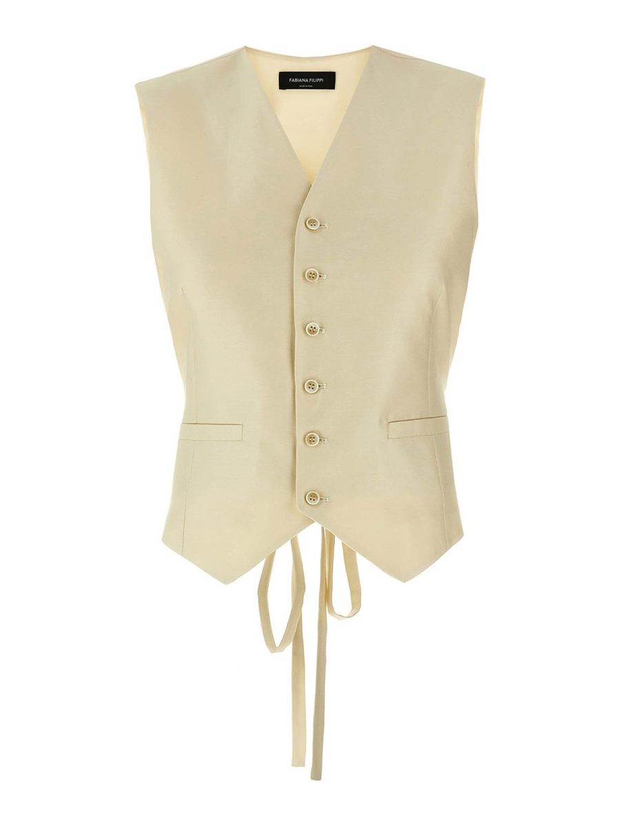Fabiana Filippi Gilet - Blanc