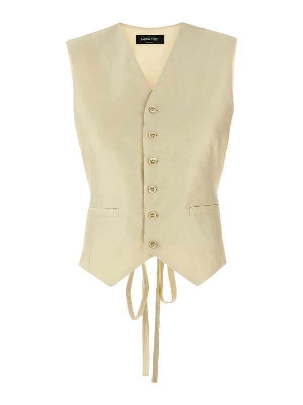 Fabiana Filippi Gilet - Blanc