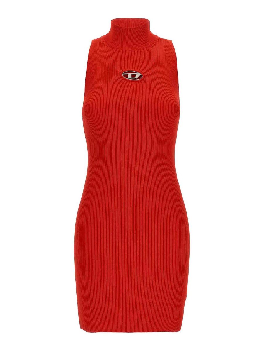 Diesel Robe Courte - Rouge