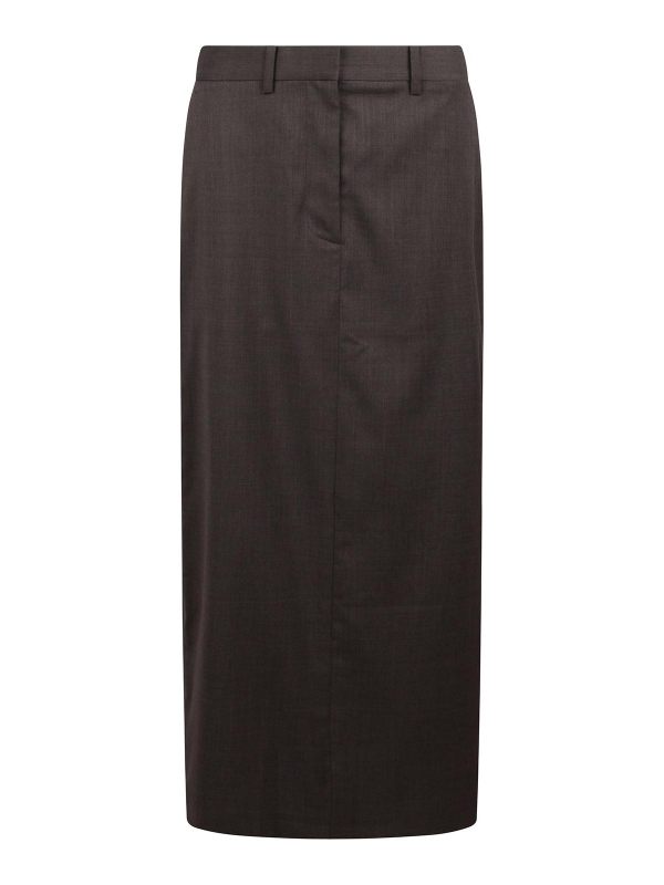 Helmut Lang Jupe Midi - Marron