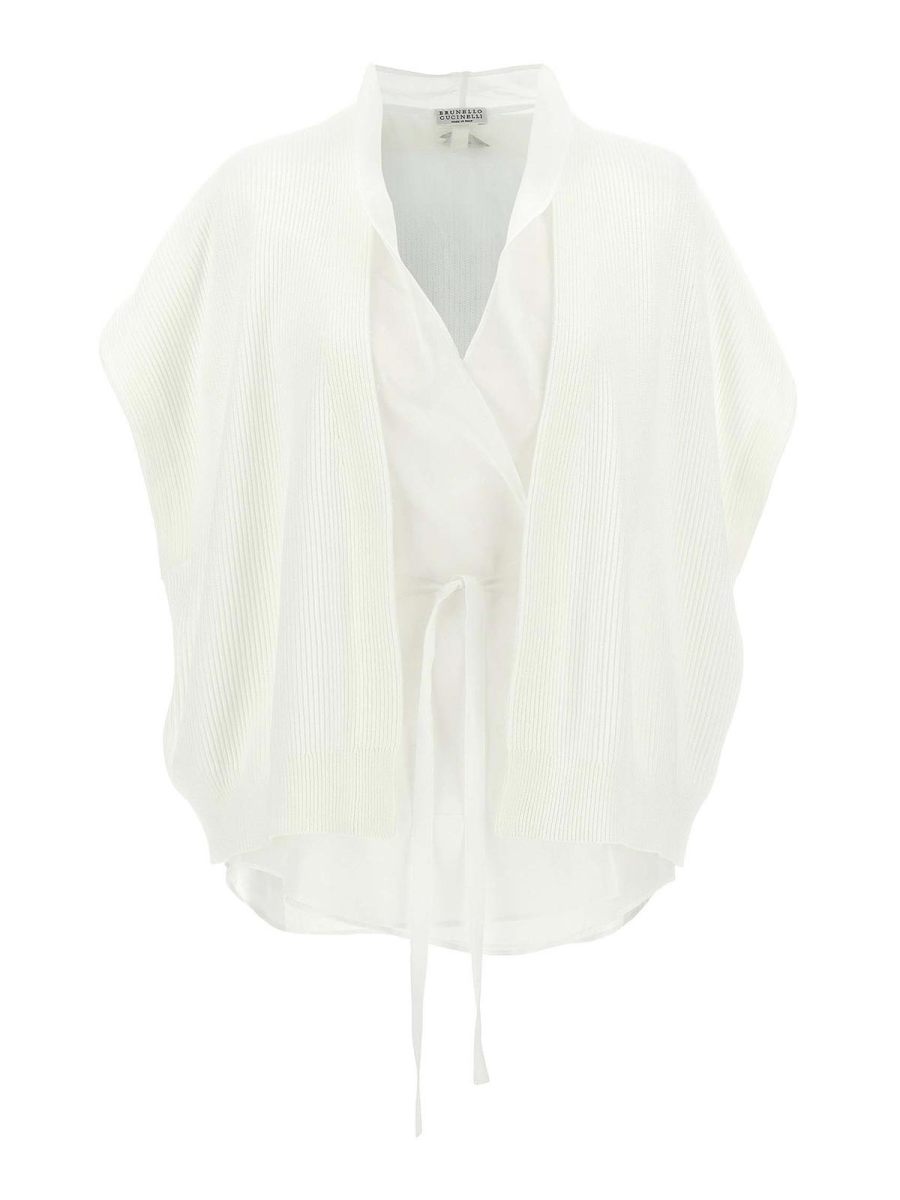 Brunello Cucinelli Cardigan - Blanc