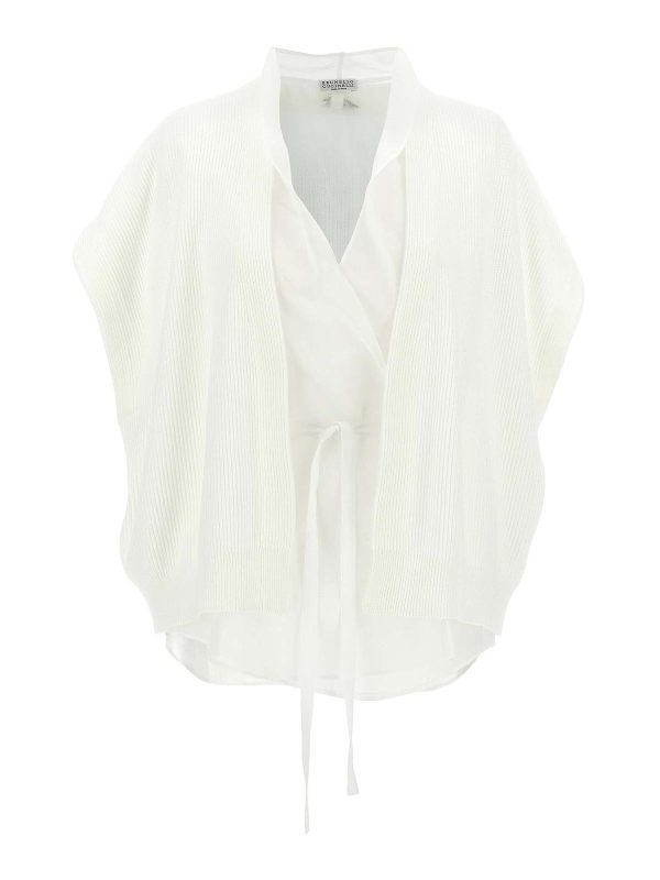 Brunello Cucinelli Cardigan - Blanc