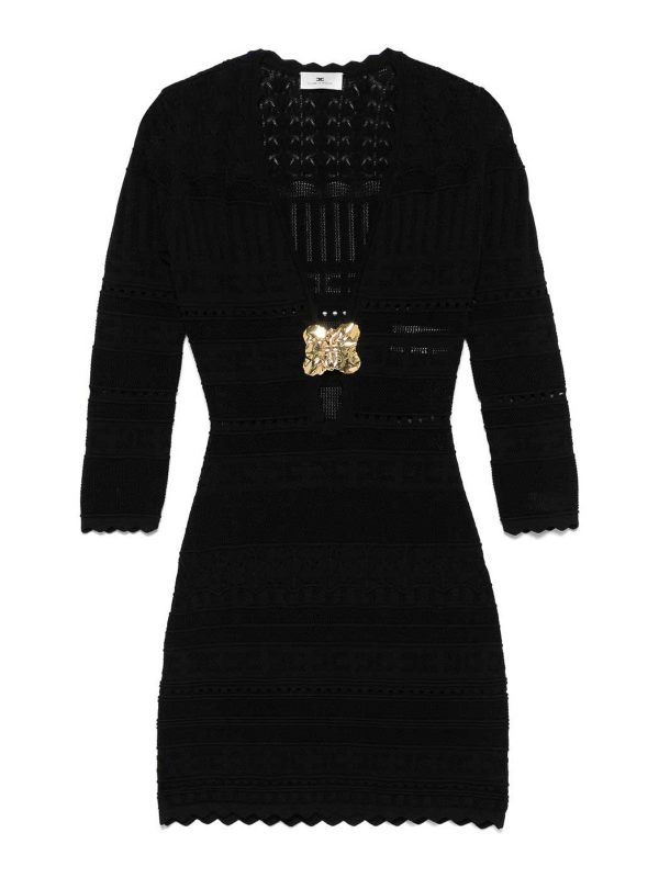 Elisabetta Franchi Robe Courte - Noir