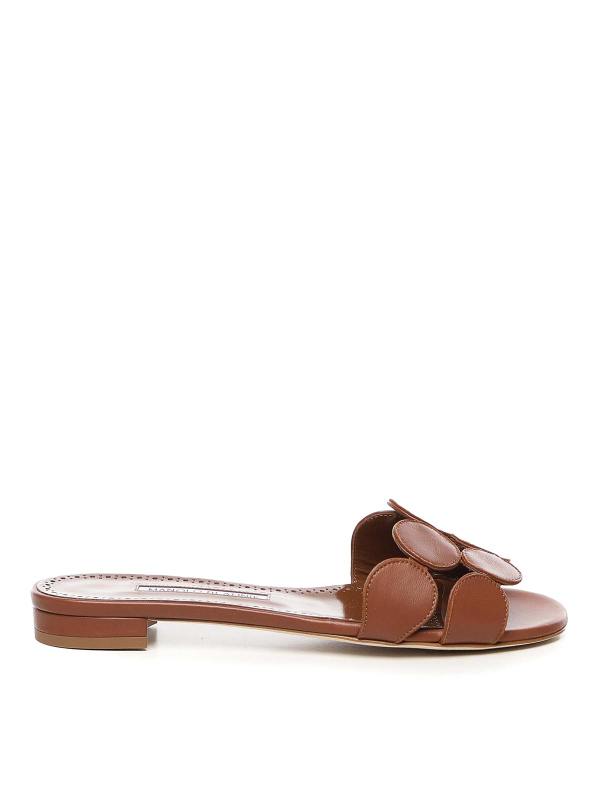 Manolo Blahnik Sandales - Marron