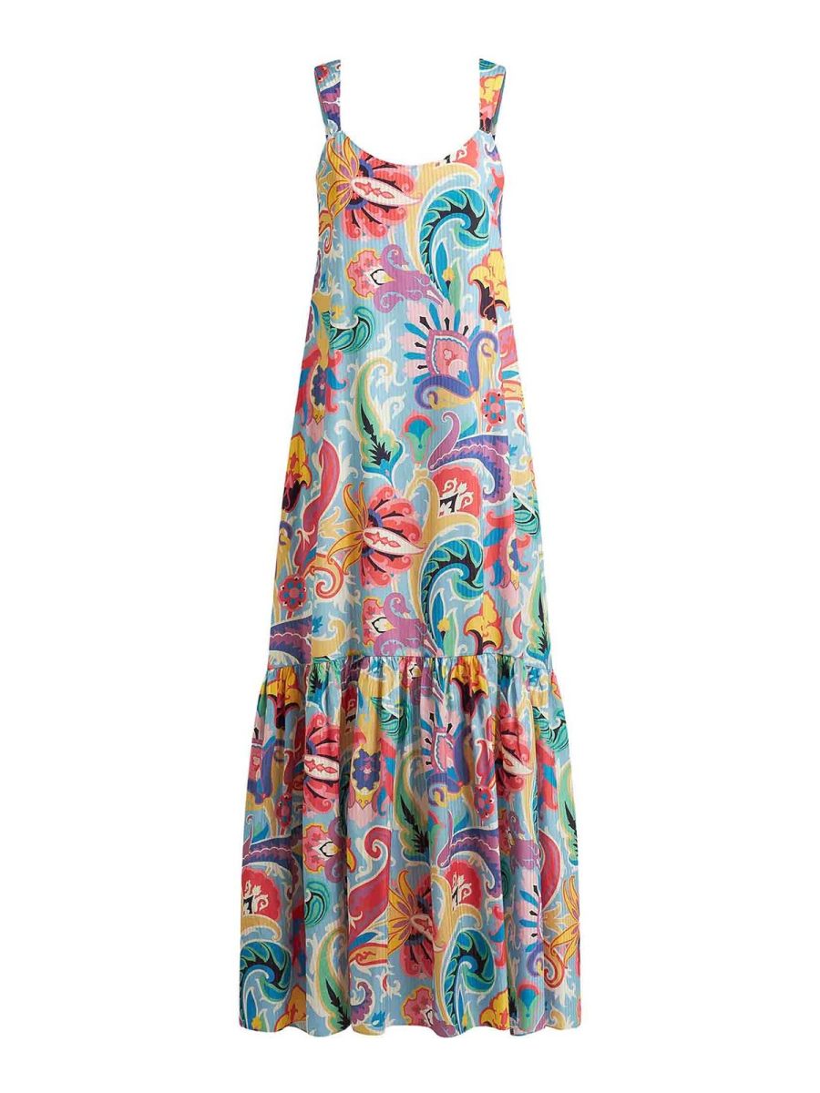 Etro Maxi Robe - Bleu
