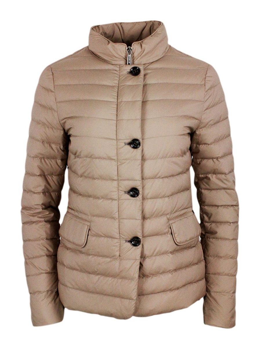 Moorer Blouson Rembourré - Marron