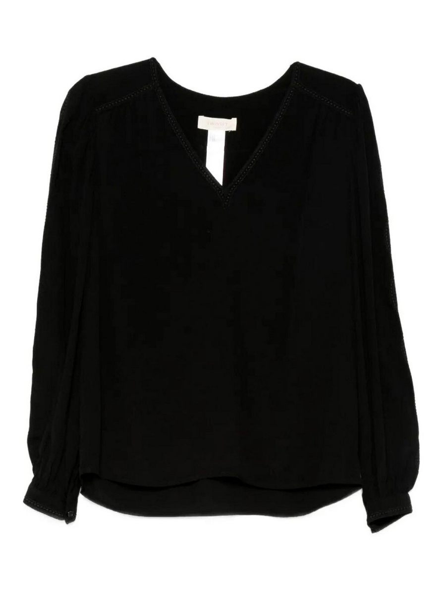 Twinset Pull Col Rond - Noir