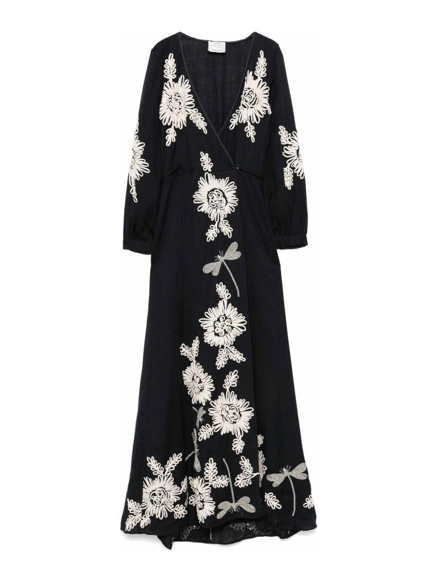Forte Forte Robe Au Genou - Bleu